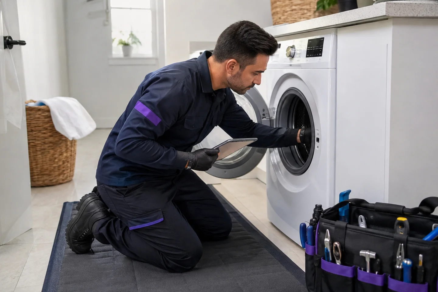Toronto dishwasher not draining: cycle and water-location evidence