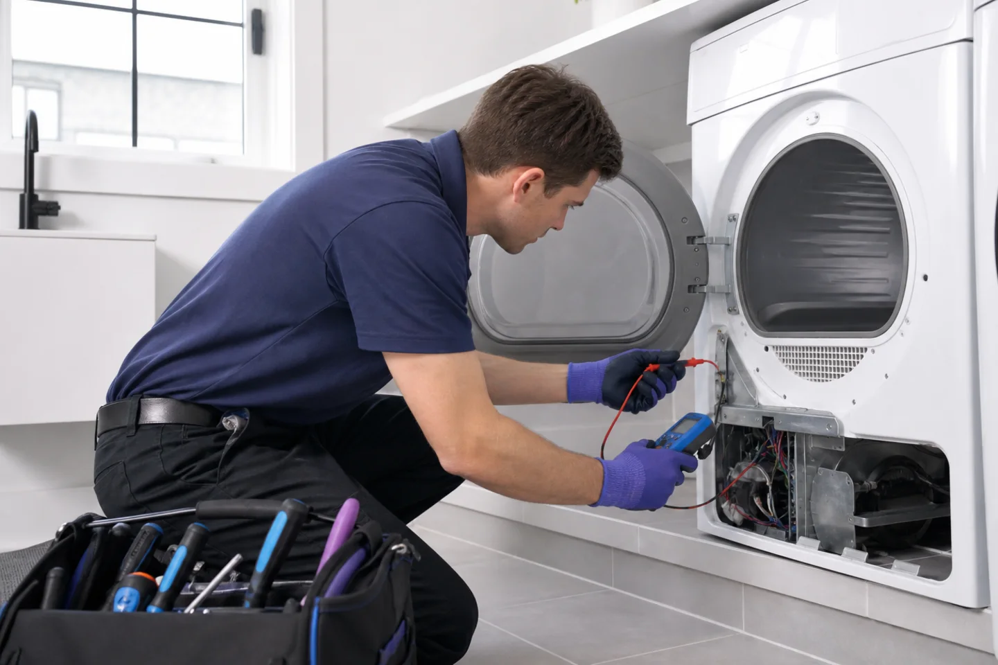 Toronto electric dryer repair for heating, drum and control symptoms